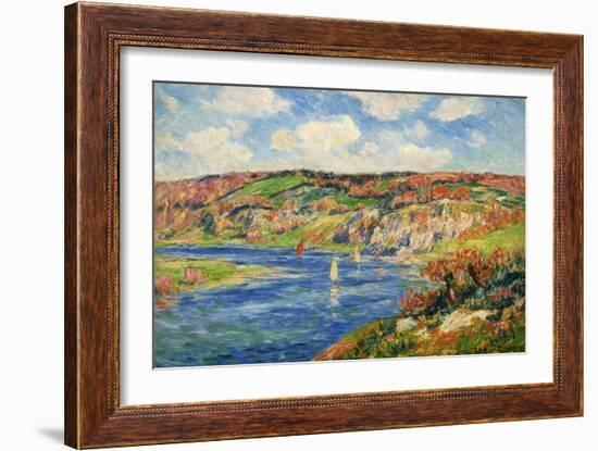 Riviere de St.Maurice, Finistere-Henry Moret-Framed Giclee Print