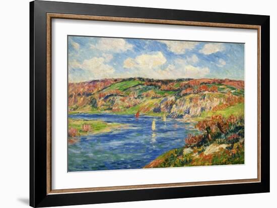 Riviere de St.Maurice, Finistere-Henry Moret-Framed Giclee Print