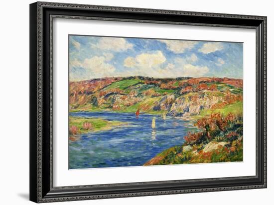 Riviere de St.Maurice, Finistere-Henry Moret-Framed Giclee Print