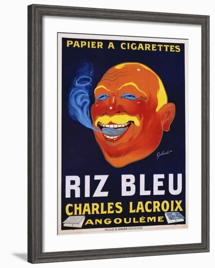 Riz Bleu - Charles Lacroix Cigarette Paper Advertisement Poster-null-Framed Giclee Print