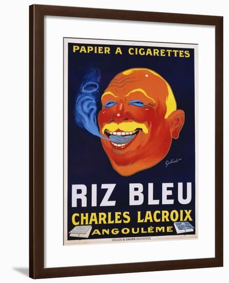 Riz Bleu - Charles Lacroix Cigarette Paper Advertisement Poster-null-Framed Giclee Print