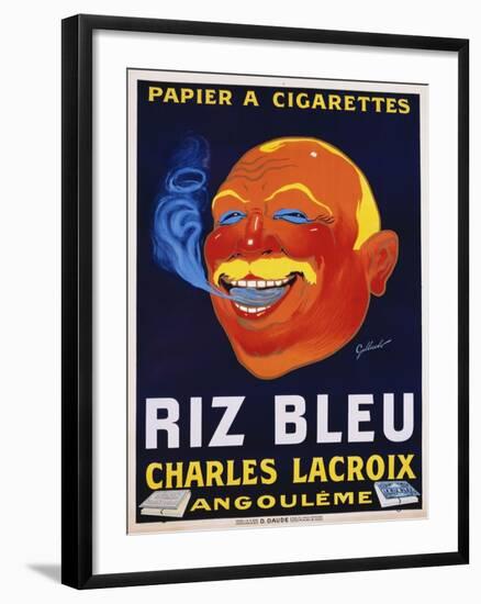 Riz Bleu - Charles Lacroix Cigarette Paper Advertisement Poster--Framed Giclee Print