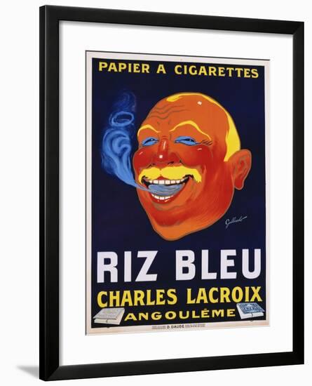 Riz Bleu - Charles Lacroix Cigarette Paper Advertisement Poster-null-Framed Giclee Print