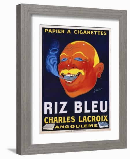 Riz Bleu - Charles Lacroix Cigarette Paper Advertisement Poster-null-Framed Giclee Print