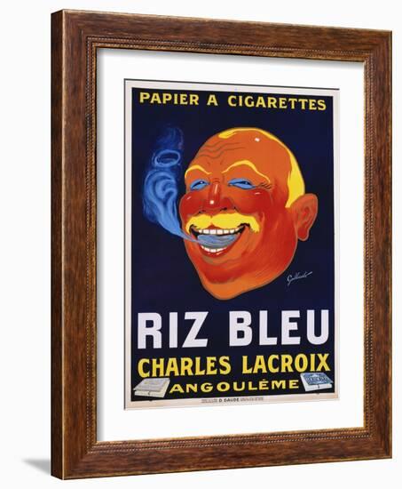 Riz Bleu - Charles Lacroix Cigarette Paper Advertisement Poster-null-Framed Giclee Print