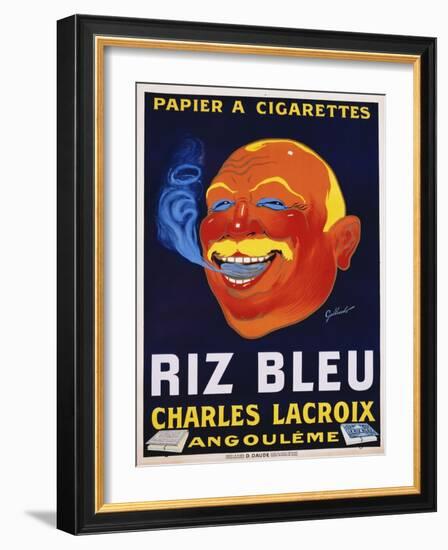 Riz Bleu - Charles Lacroix Cigarette Paper Advertisement Poster-null-Framed Giclee Print