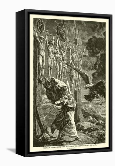 Rizpah Defending the Bodies of the Seven Sons of Saul, by George Becker-null-Framed Premier Image Canvas