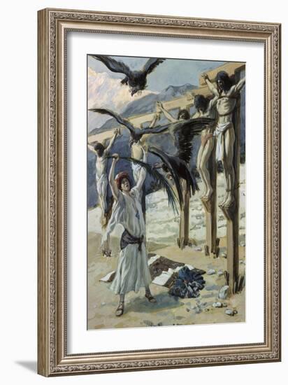 Rizpah's Kindness Toward the Dead-James Tissot-Framed Giclee Print