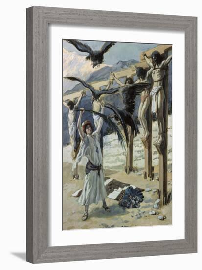 Rizpah's Kindness Toward the Dead-James Tissot-Framed Giclee Print