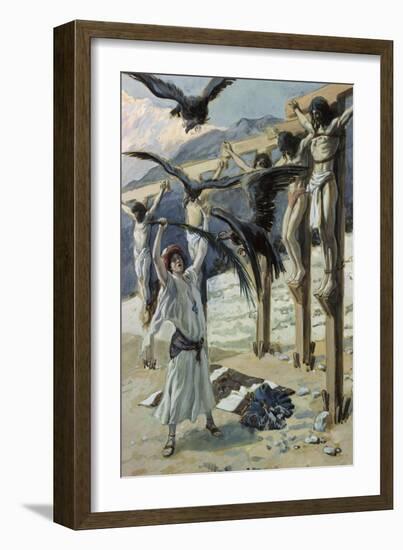 Rizpah's Kindness Toward the Dead-James Tissot-Framed Giclee Print