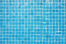 Tile Texture Background Of Bathroom Or Swimming Pool Tiles On Wall-rjmiguel-Art Print