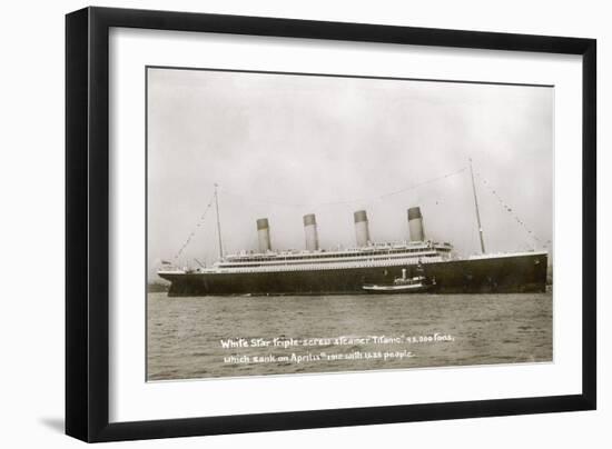 RMS Olympic on maiden voyage-null-Framed Art Print