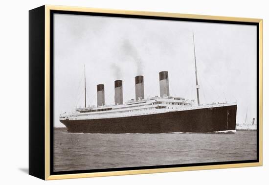 RMS Titanic of the White Star Line-English Photographer-Framed Premier Image Canvas