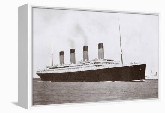 RMS Titanic of the White Star Line-English Photographer-Framed Premier Image Canvas