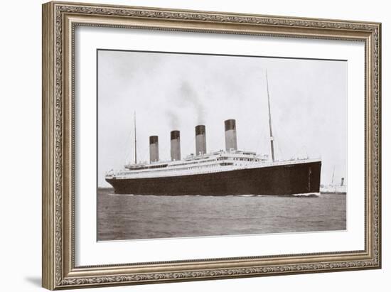 RMS Titanic of the White Star Line-English Photographer-Framed Giclee Print