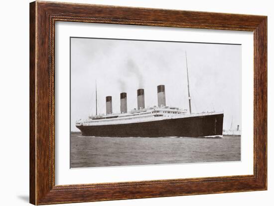 RMS Titanic of the White Star Line-English Photographer-Framed Giclee Print