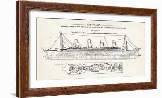 RMS Titanic-The Vintage Collection-Framed Giclee Print