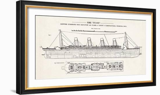 RMS Titanic-The Vintage Collection-Framed Giclee Print