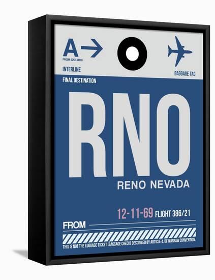 RNO Reno Luggage Tag II-NaxArt-Framed Stretched Canvas