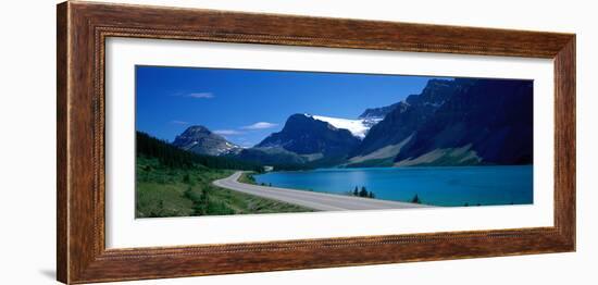 Road Along Bow Lake Alberta Canada-null-Framed Photographic Print