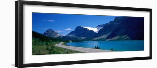 Road Along Bow Lake Alberta Canada-null-Framed Photographic Print