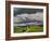 Road and Storm Clouds, Tuscany region, Itay-Adam Jones-Framed Photographic Print