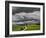 Road and Storm Clouds, Tuscany region, Itay-Adam Jones-Framed Photographic Print