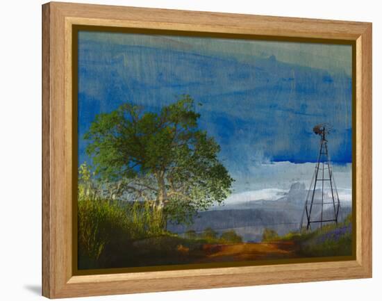 Road and Windmill-Sisa Jasper-Framed Premier Image Canvas