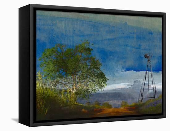 Road and Windmill-Sisa Jasper-Framed Premier Image Canvas