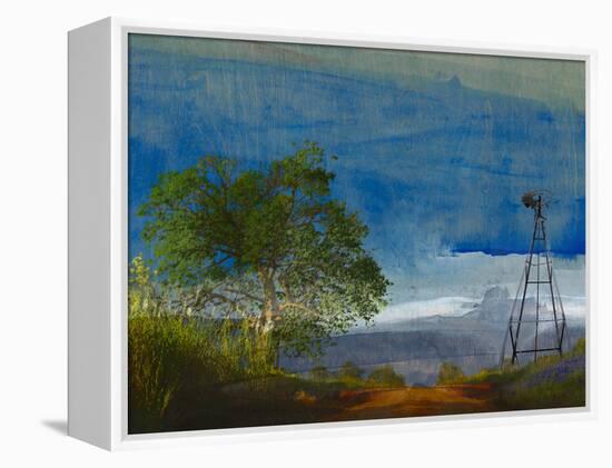 Road and Windmill-Sisa Jasper-Framed Premier Image Canvas