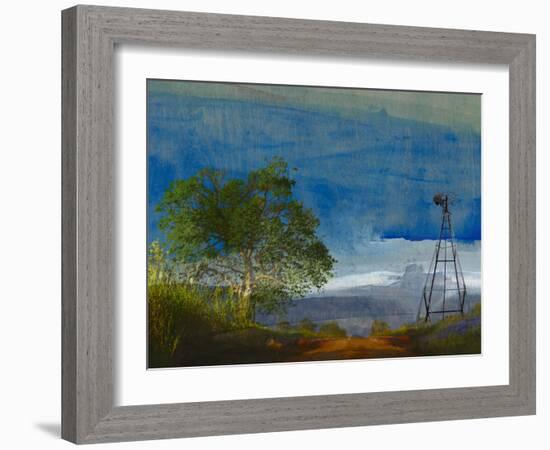 Road and Windmill-Sisa Jasper-Framed Photographic Print