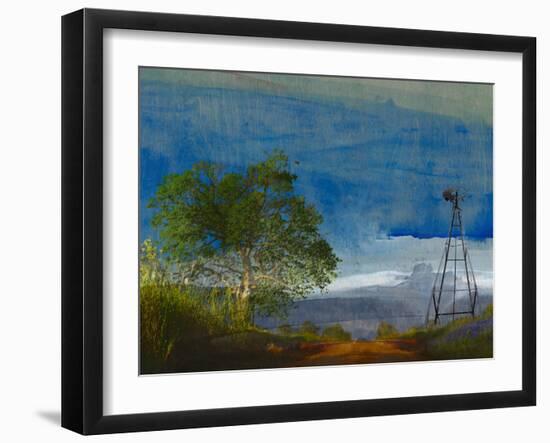 Road and Windmill-Sisa Jasper-Framed Photographic Print