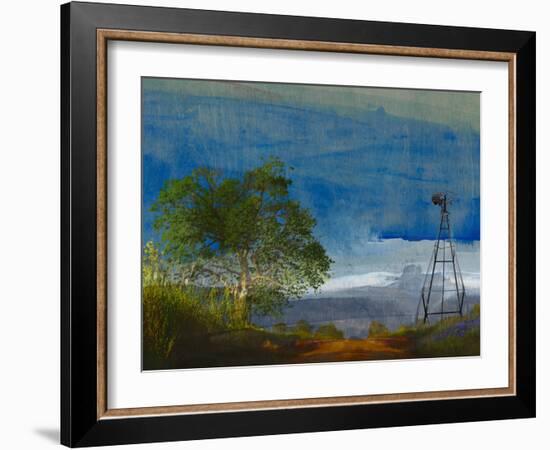 Road and Windmill-Sisa Jasper-Framed Photographic Print