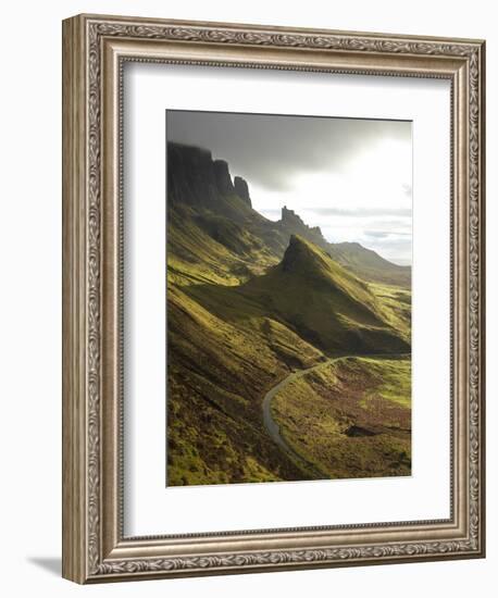 Road Ascending the Quiraing, Isle of Skye, Scotland-David Wall-Framed Photographic Print