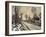 Road at Louveciennes, Melting Snow, Sunset-Claude Monet-Framed Art Print