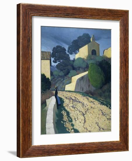 Road at St Paul (Var)-Félix Vallotton-Framed Premium Giclee Print