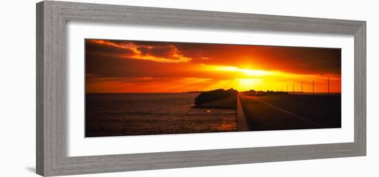 Road at Sunset, Key Largo, Florida Keys, Florida, USA-null-Framed Photographic Print