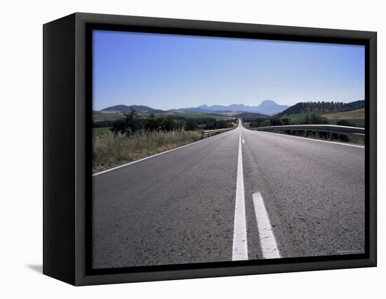 Road Between Arcos De a Frontera and Grazalema, Andalucia, Spain-Peter Higgins-Framed Premier Image Canvas