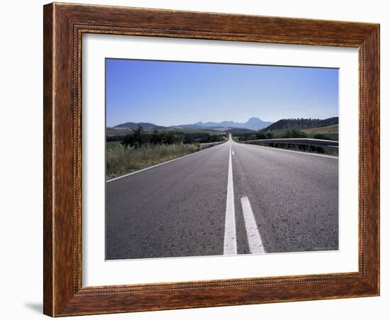 Road Between Arcos De a Frontera and Grazalema, Andalucia, Spain-Peter Higgins-Framed Photographic Print