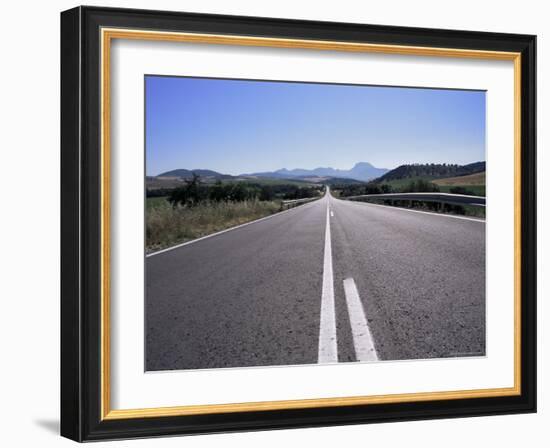 Road Between Arcos De a Frontera and Grazalema, Andalucia, Spain-Peter Higgins-Framed Photographic Print