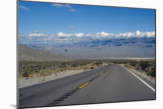 Road from Mt Charleston to Las Vegas, Nevada, United States-Natalie Tepper-Mounted Photo