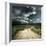 Road in Field and Stormy Clouds-Dudarev Mikhail-Framed Photographic Print