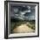 Road in Field and Stormy Clouds-Dudarev Mikhail-Framed Photographic Print