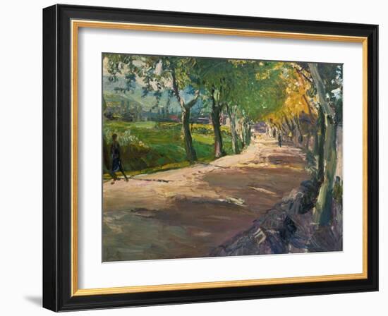 Road in Godramstein, 1909-Max Slevogt-Framed Giclee Print