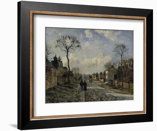 Road in Louveciennes, c.1872-Camille Pissarro-Framed Giclee Print