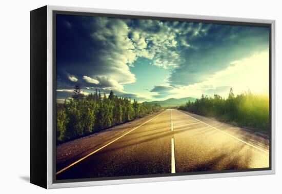 Road in Mountains-Iakov Kalinin-Framed Premier Image Canvas