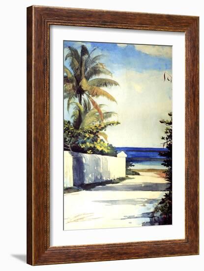 Road in Nassau, 1898-99-Winslow Homer-Framed Premium Giclee Print