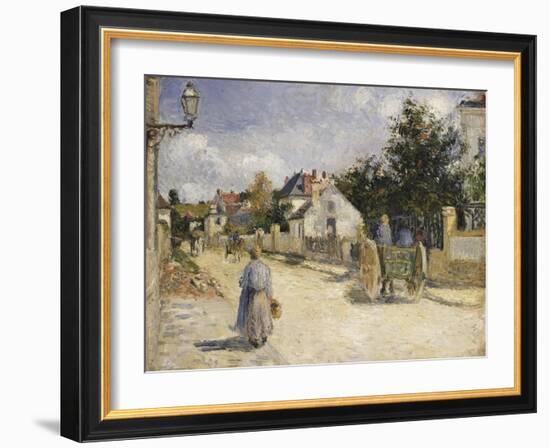 Road in Pontoise, 1879-Camille Pissarro-Framed Giclee Print