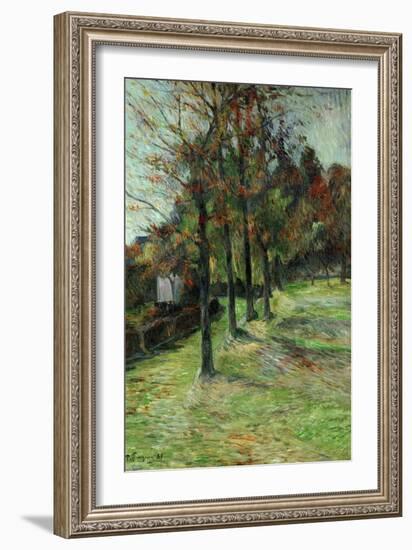 Road in Rouen, II, 1885-Paul Gauguin-Framed Giclee Print