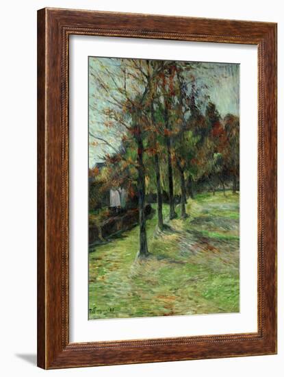 Road in Rouen, II, 1885-Paul Gauguin-Framed Giclee Print